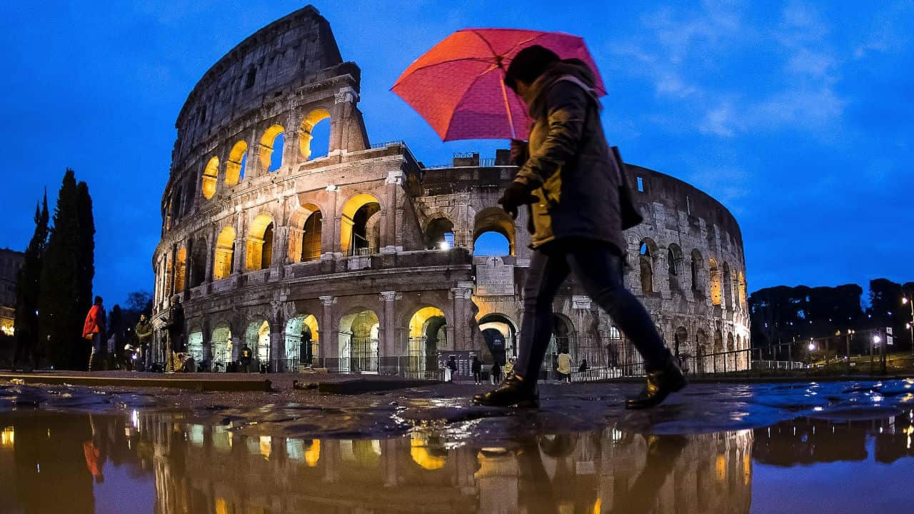 The Colosseum in Rome, Italy. 