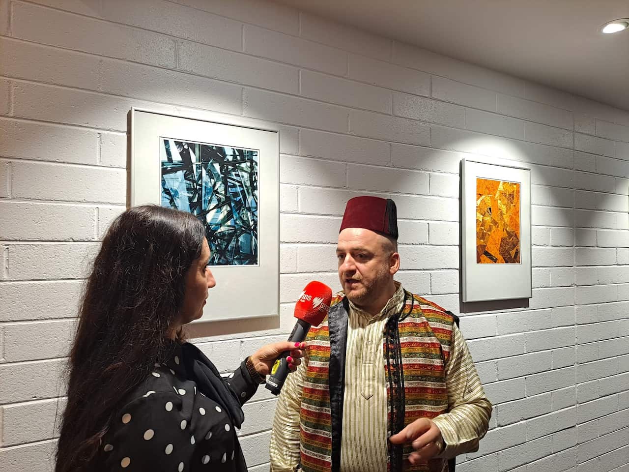 Najib Chakian (R) and Manal Al-Ani (L)