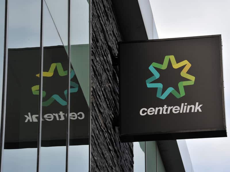 A Centrelink sign