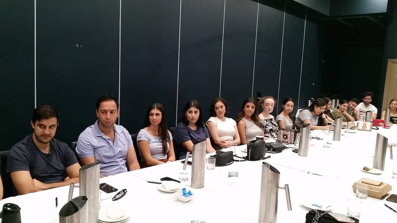 Cypriots of Oceania gather at the Hellenic Club of Canberra. 