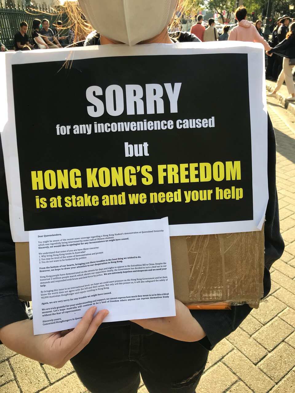 Hong Kong Protest 2019/07/29, Brisbane