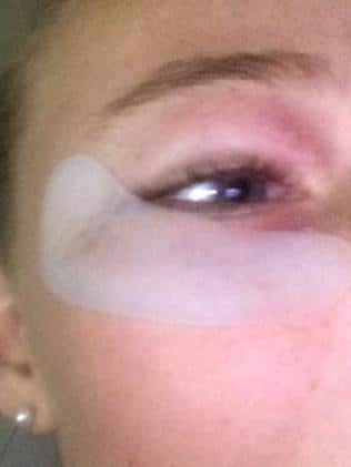 Angel Boulton claims she used the mask for only five minutes.