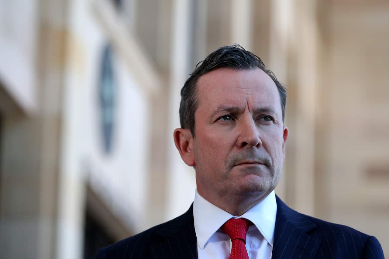 Mark McGowan speaks to the media during a press conference in Perth in September.