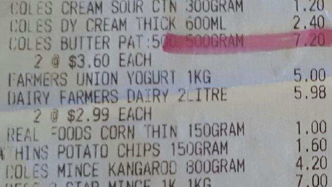 Coles has jacked up its home brand butter.