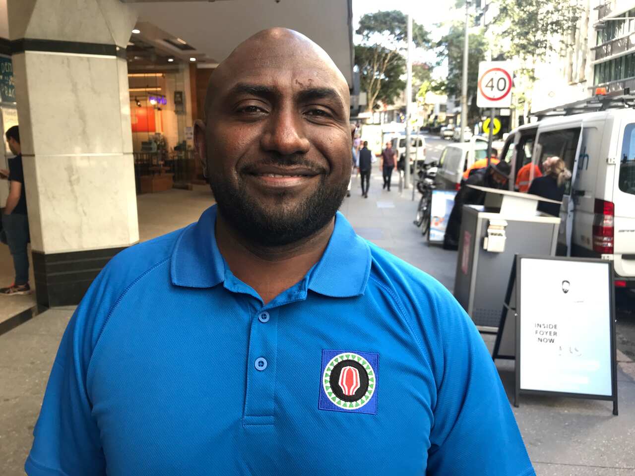 Junior Novera was the first to register for the Bougainville independence referendum in Brisbane.