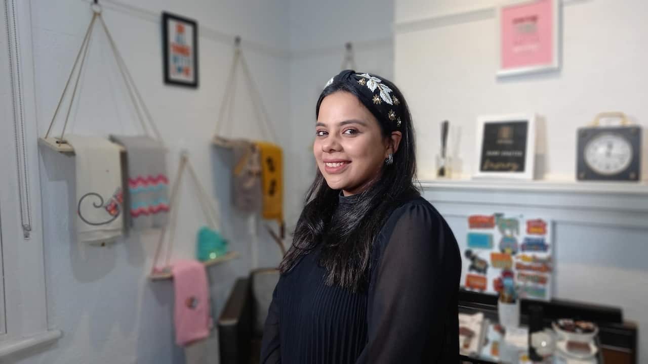 Ridhima Sachdeva has business experience in Europe and India, but says she had to start from scratch in Australia.