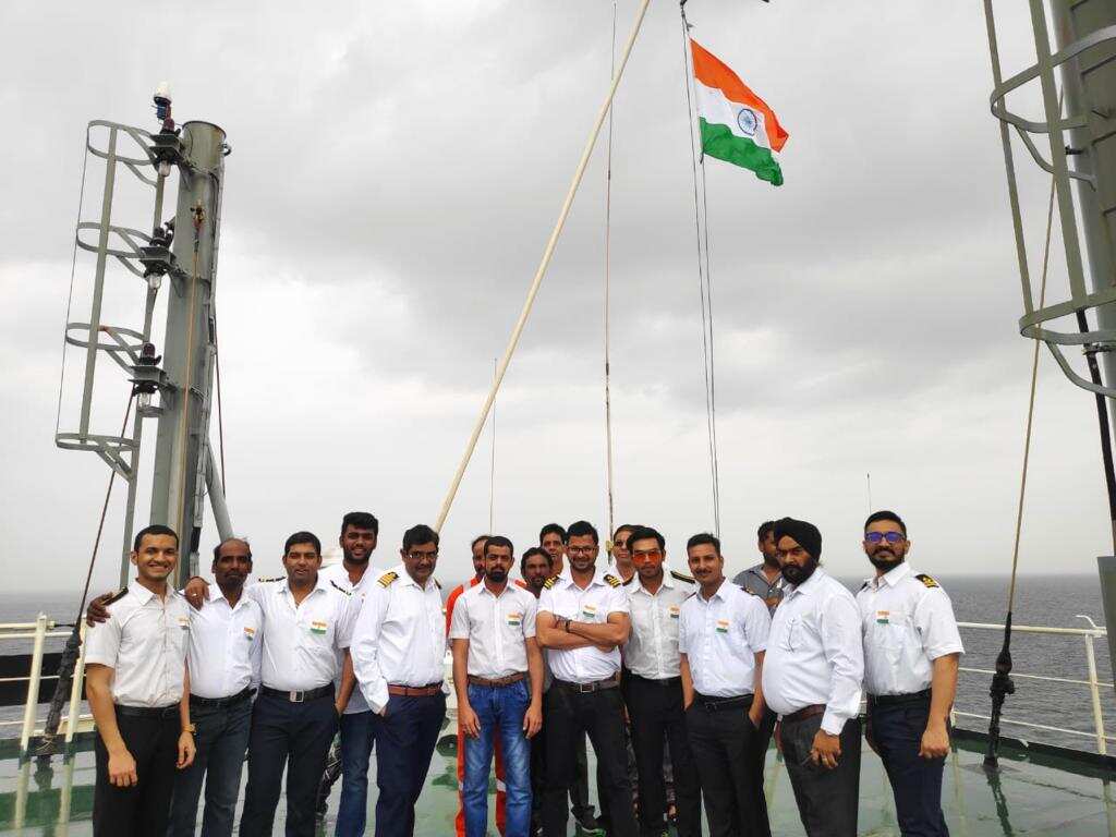 The crew of the Jag Anand.