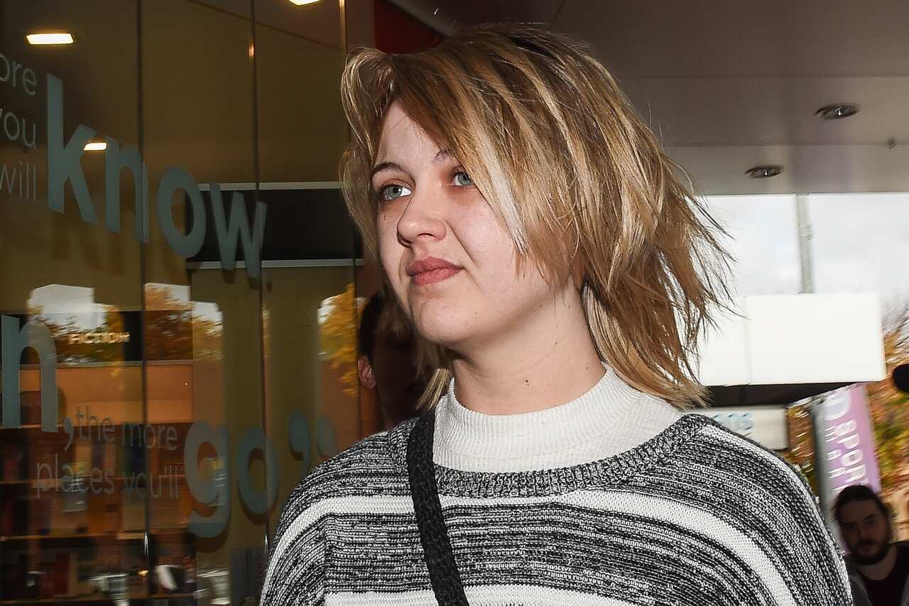 Amber Holt known as egg girl leaves Albury Court.