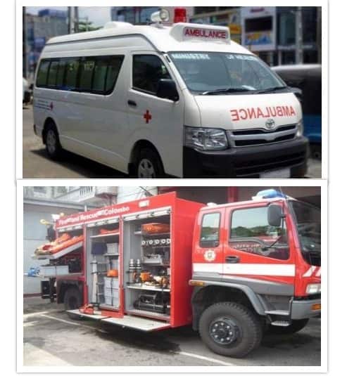 Fire and ambulance service Sri lanka