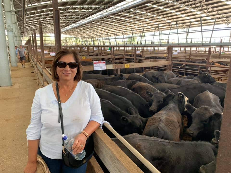 Ms Sondhu while selling weaner calves raised at Jullundur Farms