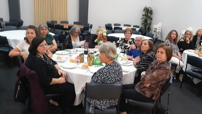 At 2019 Pronia's Christmas luncheon for its volunteers. 