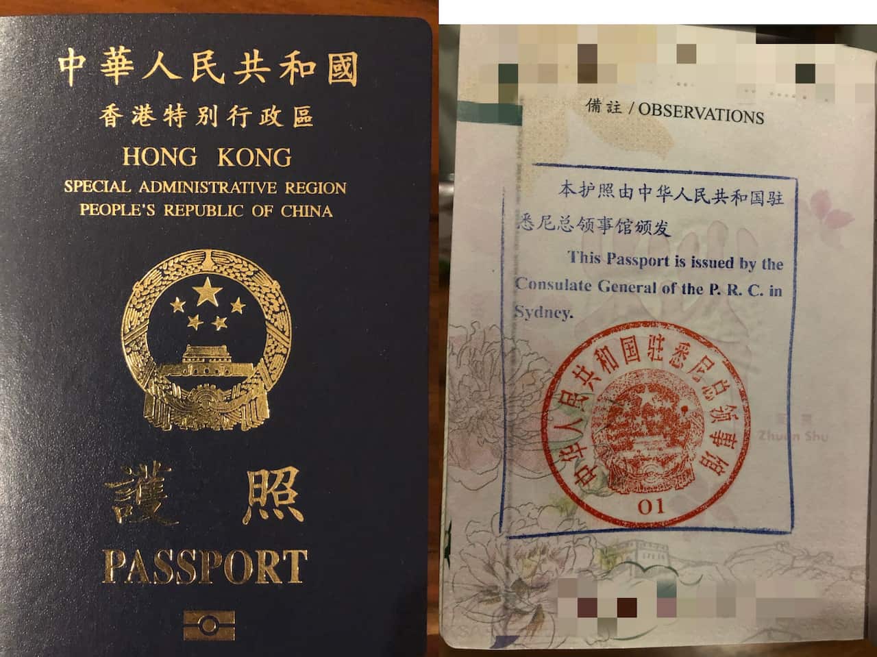 Hong Kong passport application