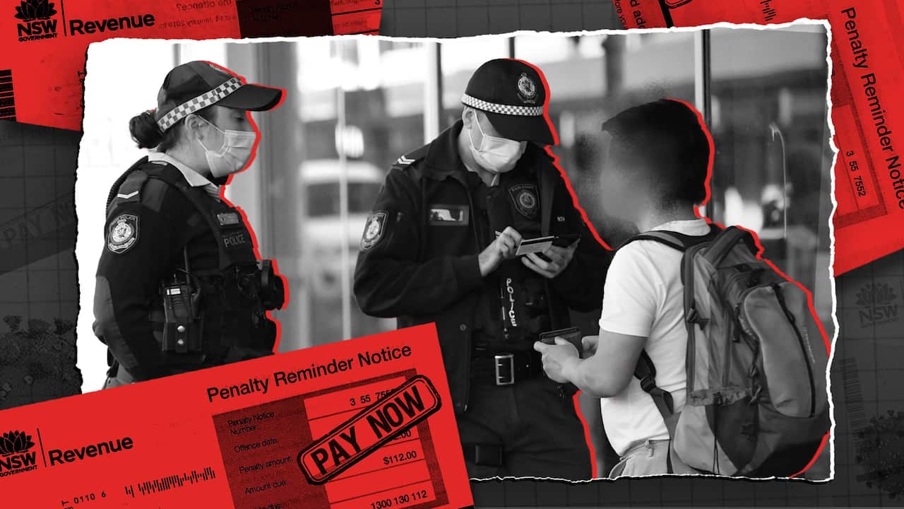 An unidentified person speaks with police.