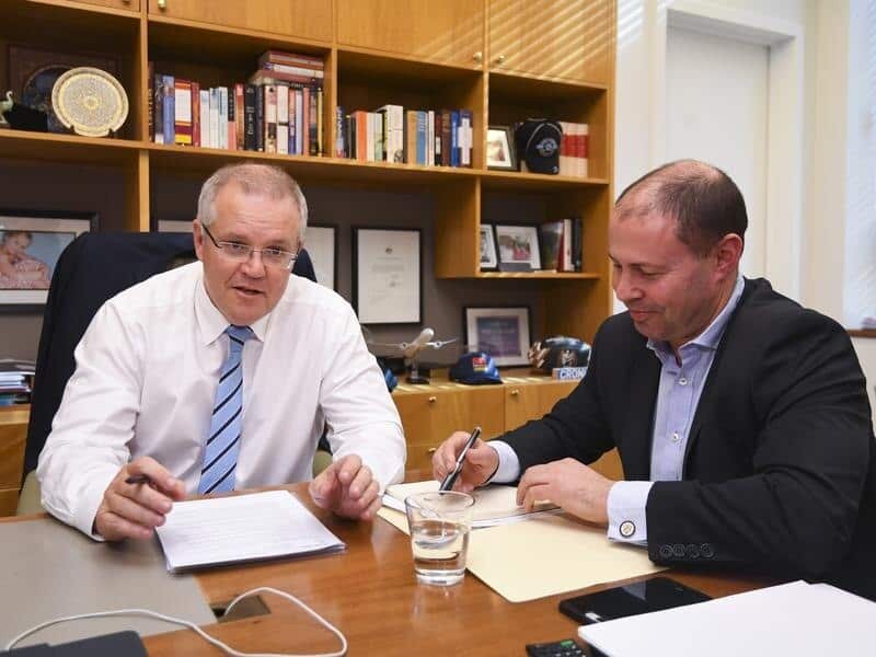 Scott Morrison and Josh Frydenberg