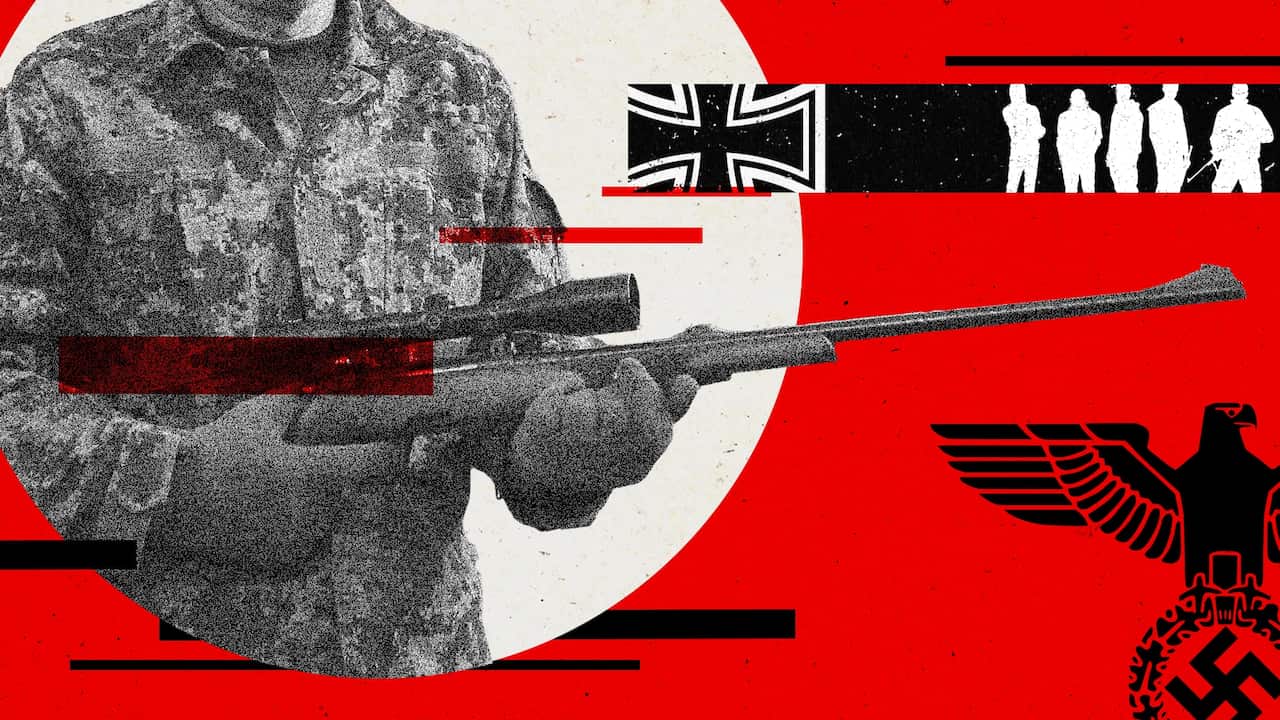 Neo-Nazi rifle image
