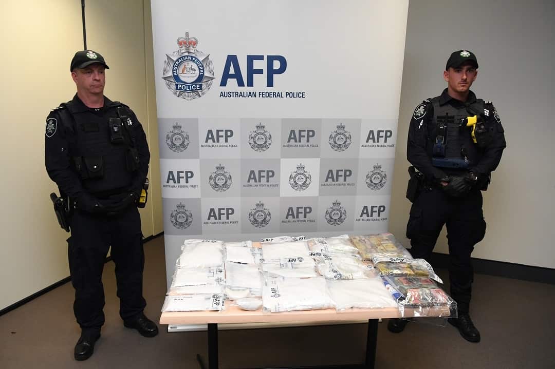 AFP officers seized $20 million worth of drugs and money they say was imported by an international airline cabin crew.