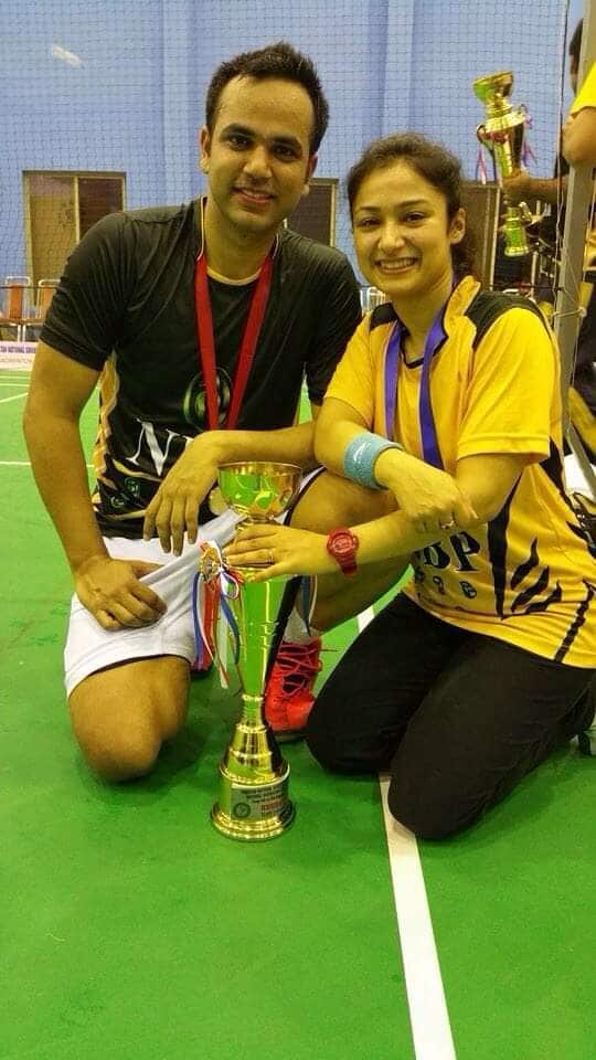 Rizwan and Sara after winning a match in Pakistan