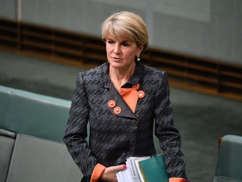 Former foreign minister Julie Bishop