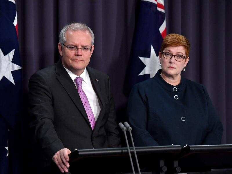 Prime Minister Scott Morrison and Foreign Minister and Minister for Women Marise Payne.