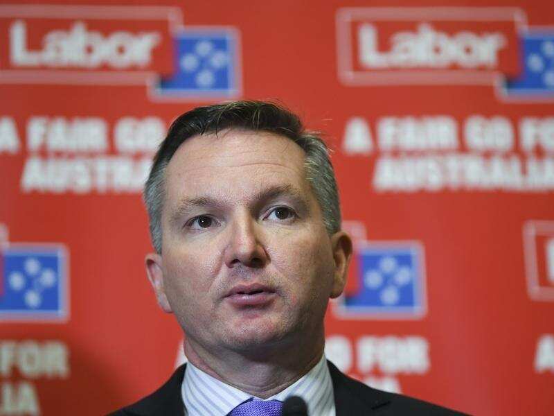 Shadow Treasurer Chris Bowen speaks during a press conference.