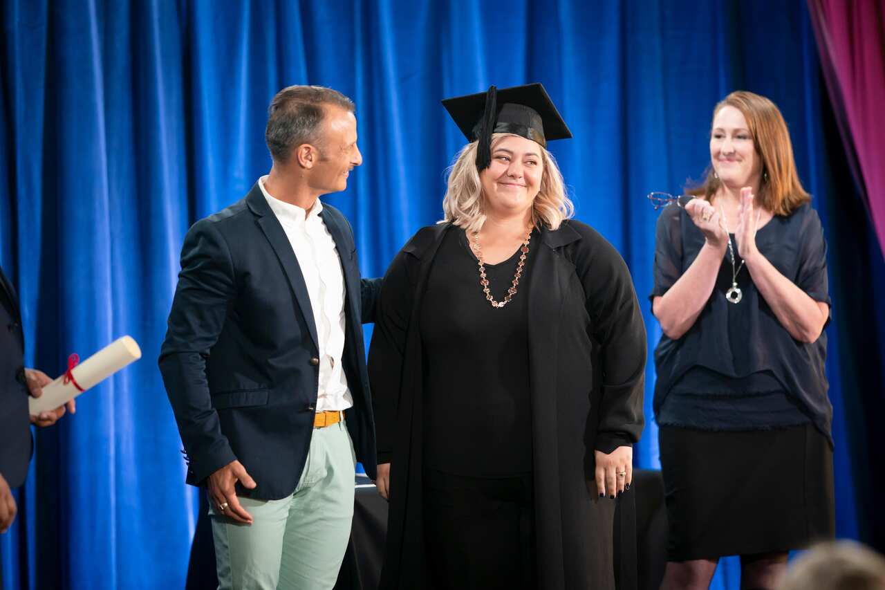 Makere at her Lost for Words graduation. 