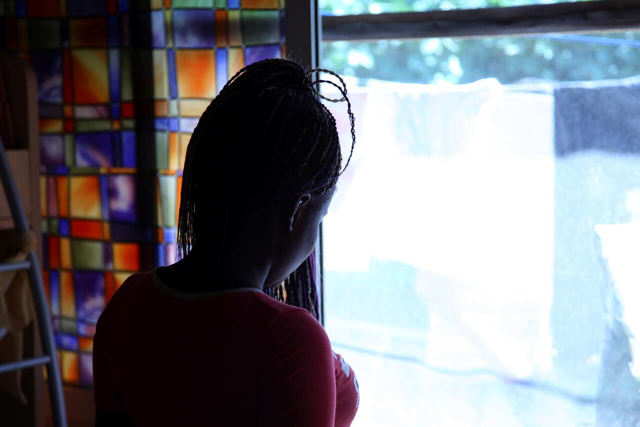Nigerian former sex worker “Beauty” at a social support centre for trafficked girls near Catania in Italy.