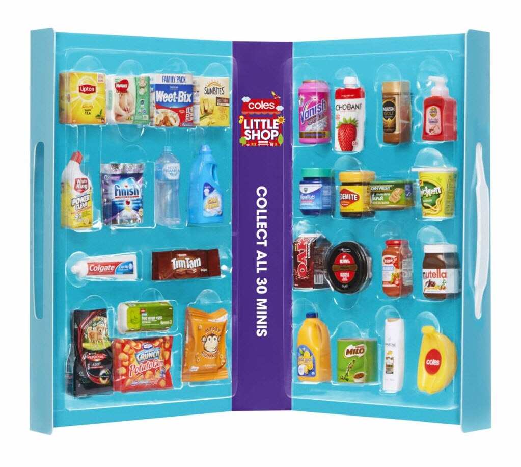 The promotion offers the chance to collect 30 toy replicas of popular products. 