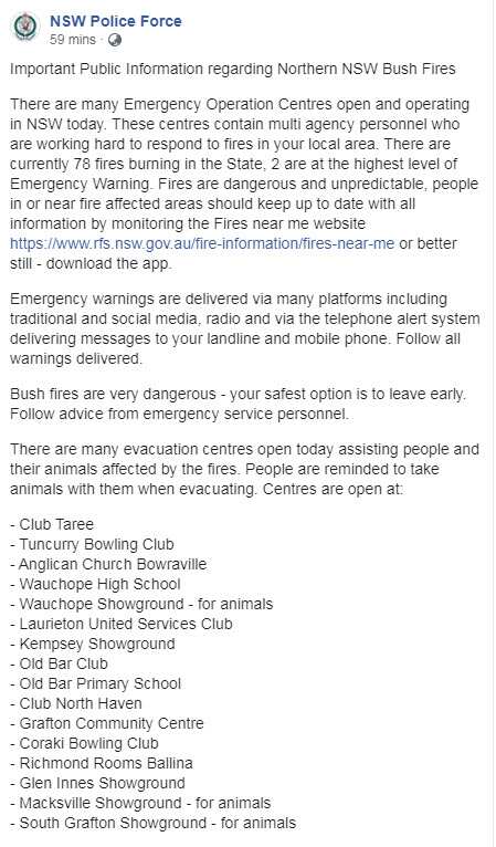 nsw fire warnings_bushfire