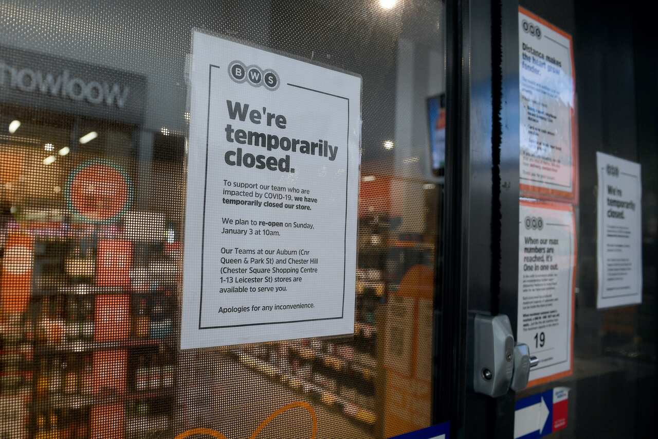 The BWS store at Berala in Sydney was closed on 2 January.