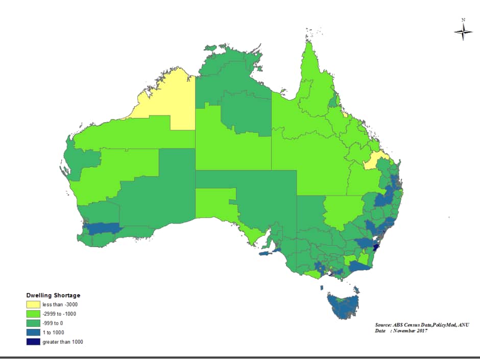 Housing supply-demand across Australia