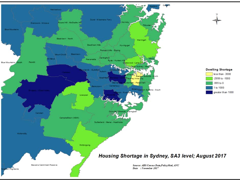 Sydney housing supply-demand balance