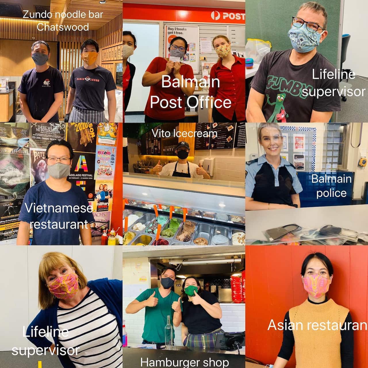 Face masks charity kimono