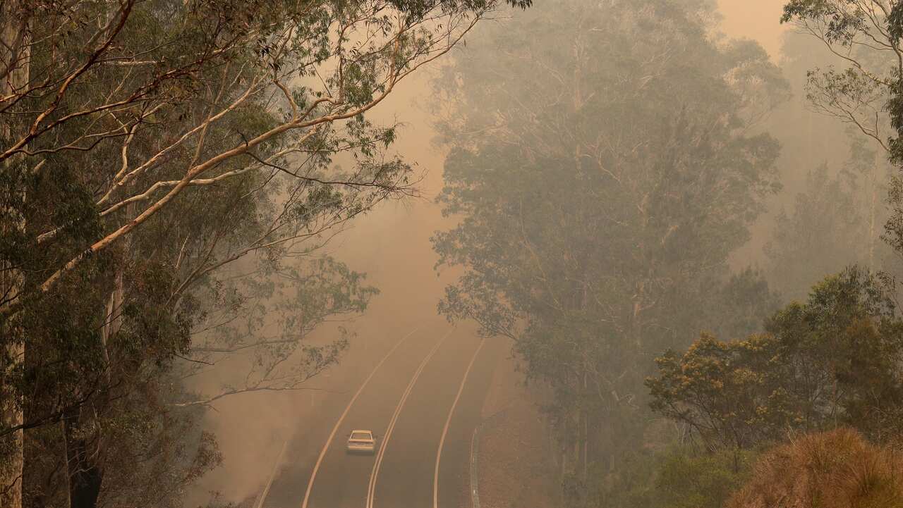 Smoke from wildfires, 4 January 2020.