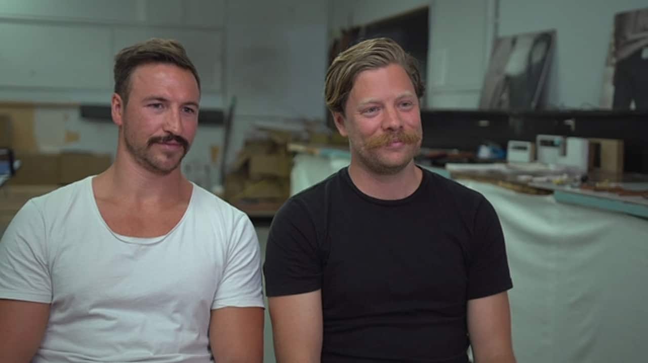 Founders and CEOs of memobottle Jonathan Byrt and Jesse Leeworthy.