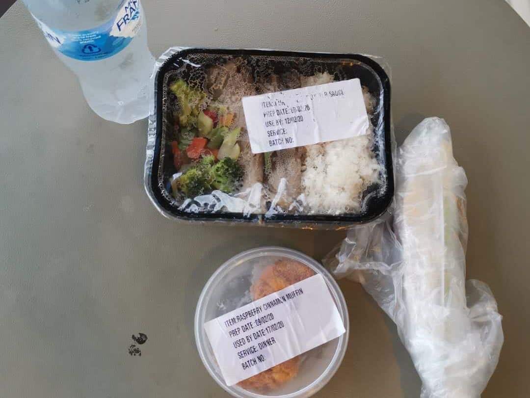 Meal box for quarantine