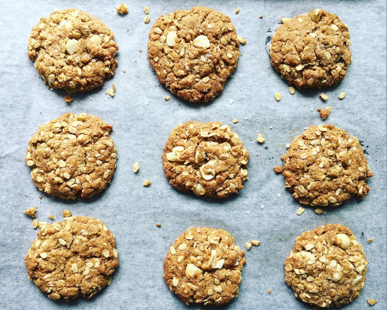 ANZAC Wattleseed and Macadamia Biscuts