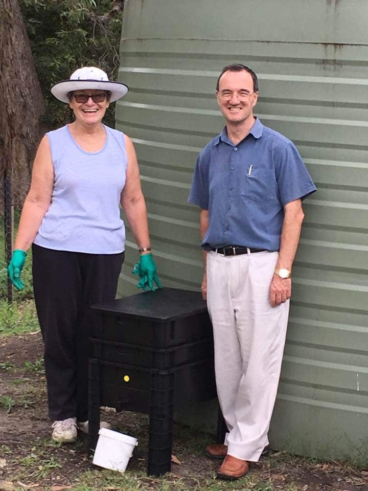 Rev Corkin fled danger with his wife Julie and their daughter, before serving some 4,000 meals to fellow evacuees.