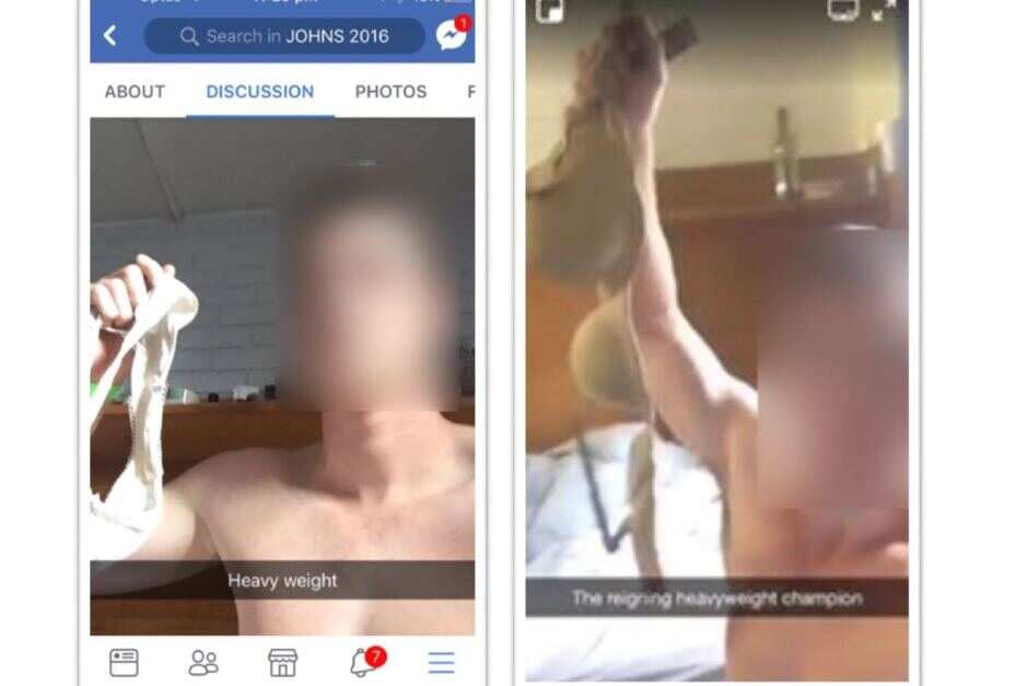 Images students uploaded to Facebook as part of The Purge