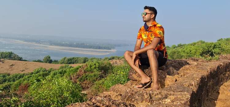 Sandeep Verma, a temporary visa holder who is currently stranded in India.