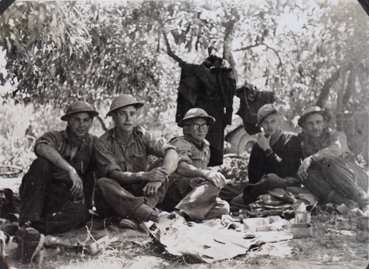 “Lunch –Crete.” Soldiers resting, May 1941.