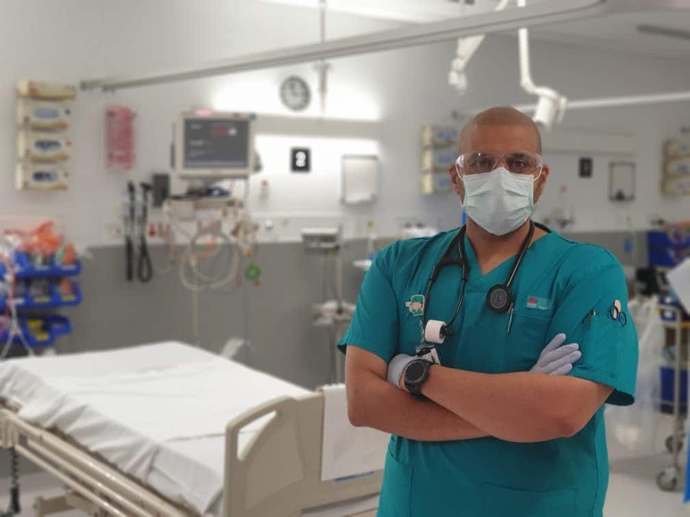 Dr. Hussein Al Abbasi at the hospital 