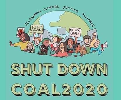 A Facebook banner for a planned protest against Coal 2020.