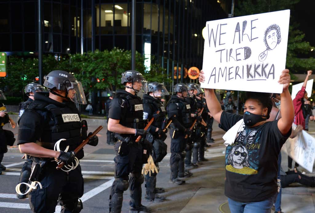 Protest for George Floyd in Charlotte.