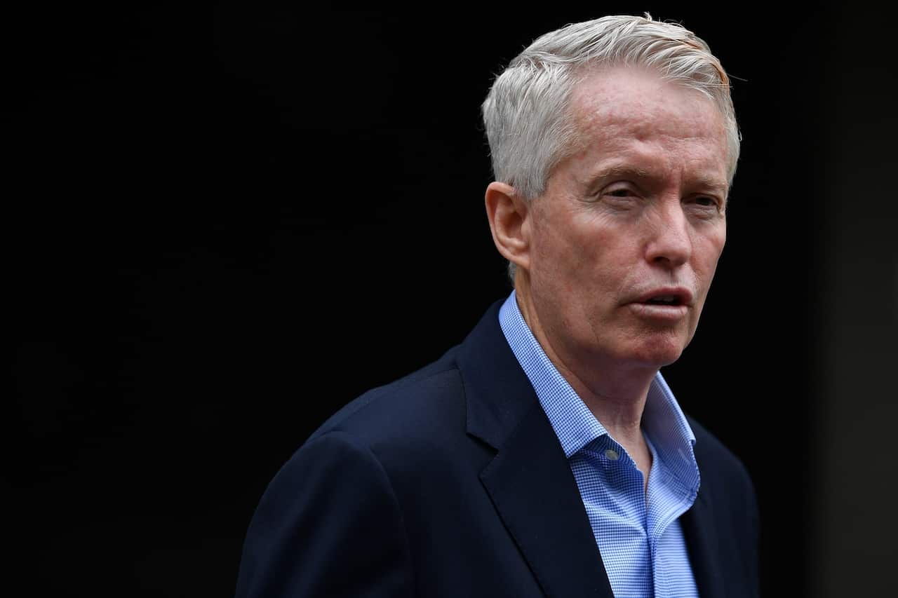 Australian Open CEO Craig Tiley speaks to media in Melbourne, Wednesday, January 5, 2022. (AAP Image/Joel Carrett) NO ARCHIVING