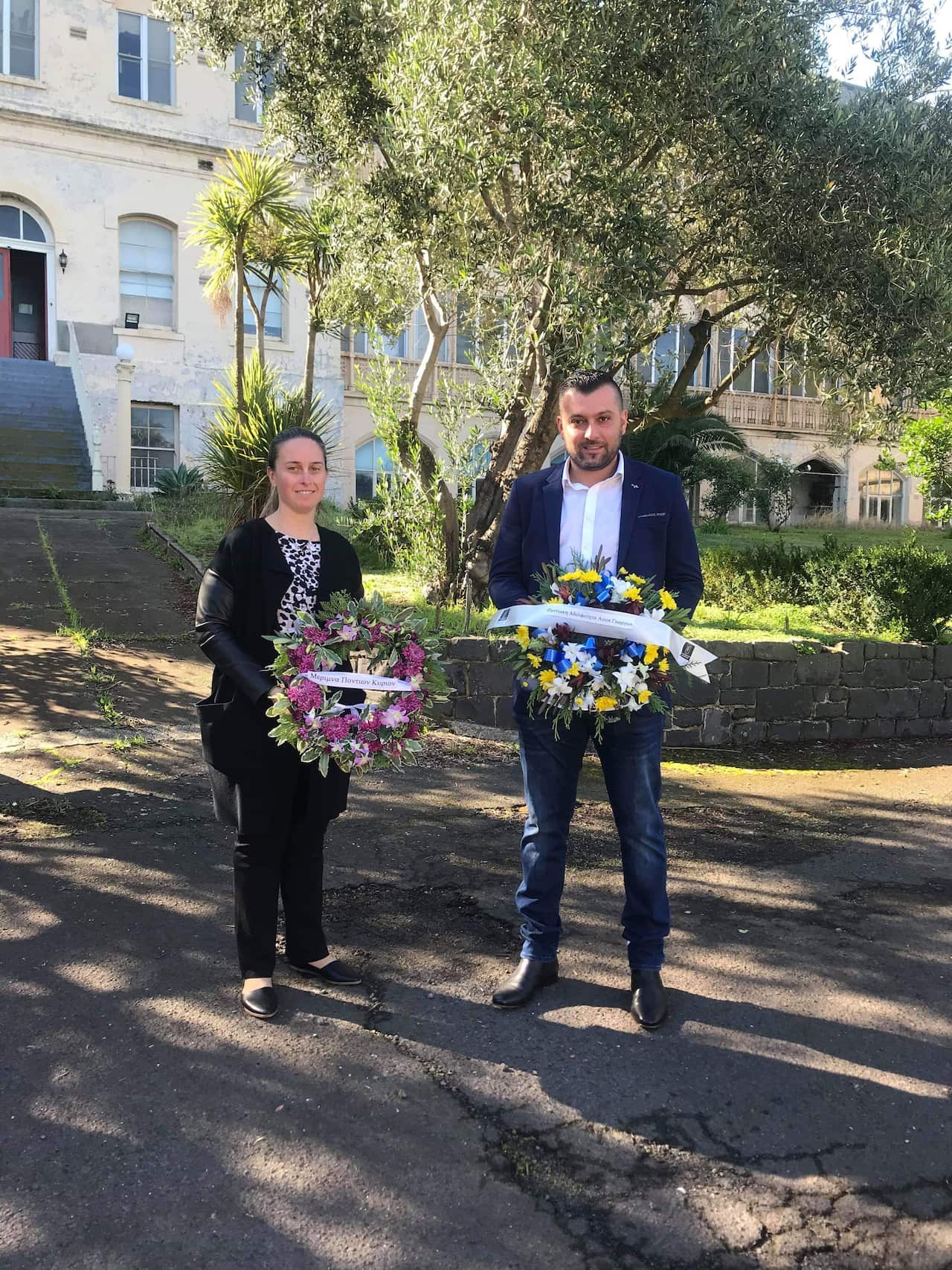 From the commemorative ceramony for the Genocide of the Greek in Pontus, at the "Axion Esti" Monastery in Meblourne's Northcote.