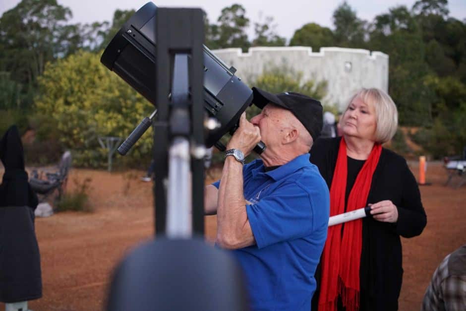 Stargazing on red dirt