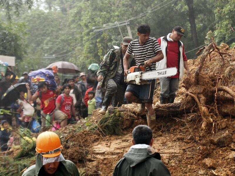 Search and rescue efforts in the Philippines