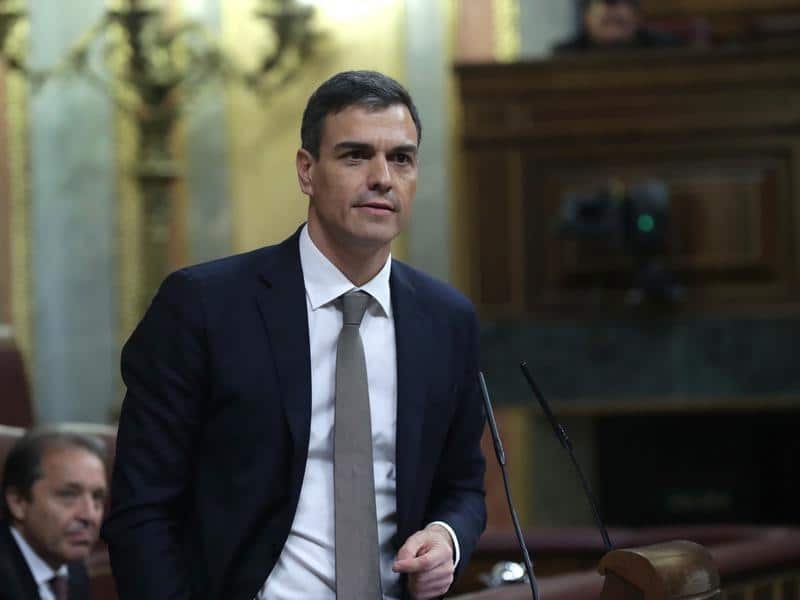Spanish main opposition Socialist Party's leader Pedro Sanchez