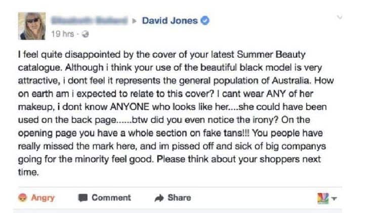 The tweet which has drawn criticism online. 