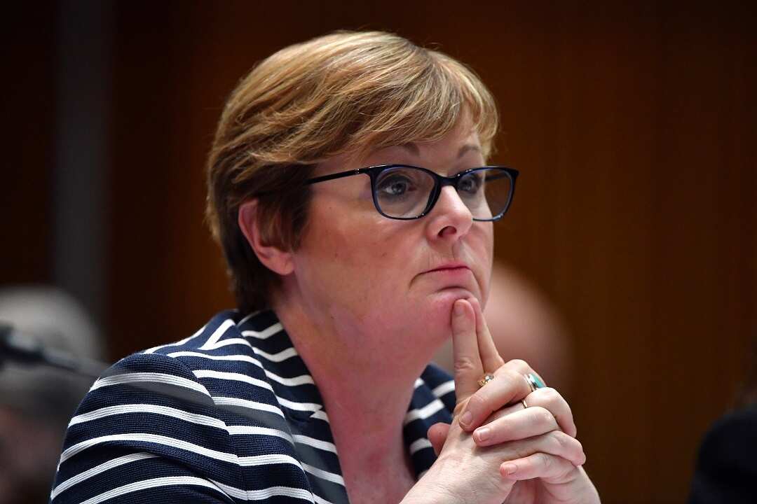 Assistant Minister for Home Affairs Linda Reynolds at Senate Estimates hearings at Parliament House in Canberra, Tuesday, February 19, 2019. (AAP Image/Mick Tsikas) NO ARCHIVING